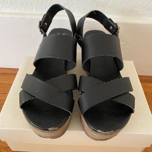Platform wedge sandals